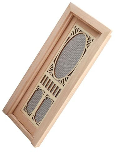 LALADEFIEE 12 pour Maison de Poupée, Petite Porte Ouvrante, Accessoire Déco DIY pour Meubles de Maison Miniature, Matériau Solide, Usage Intérieur, Décoration Miniature Réaliste