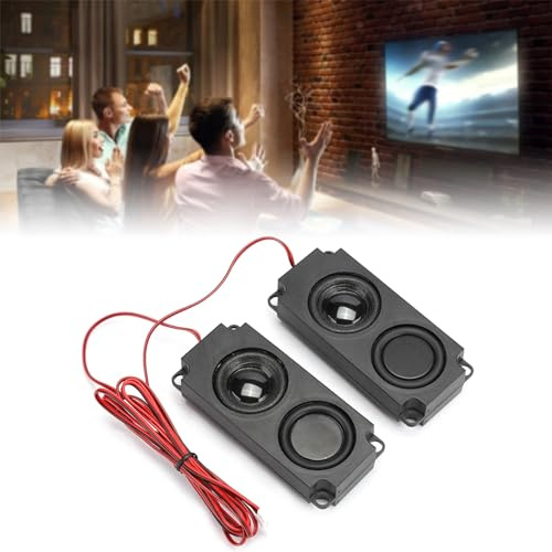 Double haut-parleur magnétique portable avec cavité de basses 40 mm avec son clair, large compatibilité pour appareils numériques TV