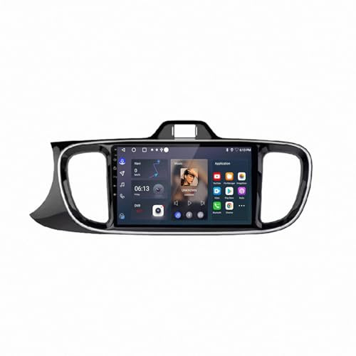Touchscreen Car Radio for Kia PEGAS SOLUTO 2018-2023 Car Audio Receivers, Hd Display, Portable Live Navigation, Music Video Player, Bluetooth Fm Radio, 4 Core 1G+16G