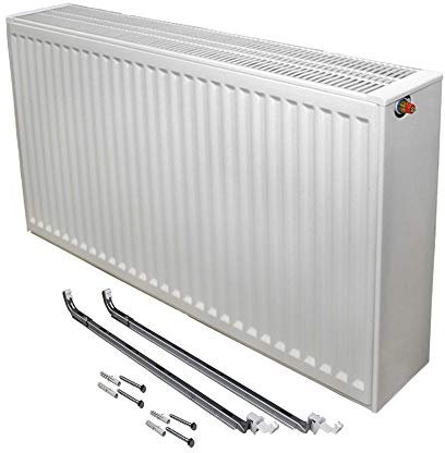 Buderus Logatrend Ventil-Flachheizkörper VC-Profil Typ 33 BH 600 vers. Längen + Halter (BL: 1200 mm)