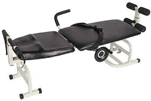 Dispositivo de estiramiento corporal, columna cervical Tracción de columna lumbar Herramienta de masaje de terapia de mesa de cama Dispositivo de estiramiento corporal de tracción lumbar para uso