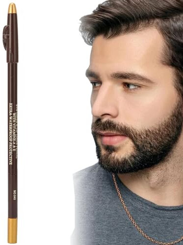 Friseurstift Bartstiftfüller Haarschneide Tracer Grooming Supplies Tracing Tool Guide Bart Haaransatz Spitzbart Styling Bartformung Dunkelbraun