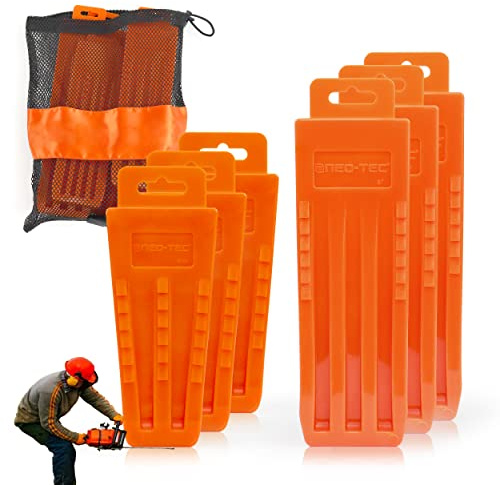 NEO-TEC Paquete de 6 cuñas de tala de árboles, Equipo de Corte de árboles de 5.5 Pulgadas + 8 Pulgadas, Equipo de Corte de árboles con Picos para un Corte Seguro de árboles
