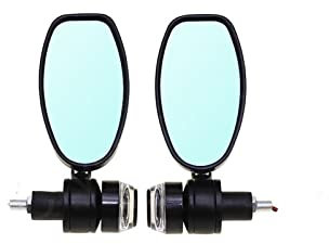 HSPORT Lenker Rückspiegel Für Universal Motorradlenker 7/8 22 Mm Lenkerendenspiegel Rückspiegel Mit Blinkern lenkerspiegel