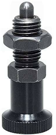 AUZHU- PTPS- Metrische- Stahl- Rastbolzen ohne Rastsperre Arretierbolzen Federbolzen Positionierbolzen Sicherungsstifte Radbolzen Ausrichtstifte Teleskopstift Indexierstift Größe: M10 mm, S5 mm