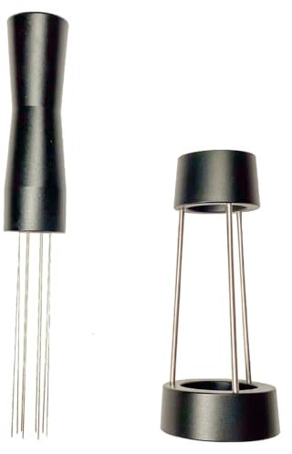 Coyooco WDT Tool | Barista Zubehör für Verteilung Kaffeemehl im Siebträger mit Ständer | Kaffee Espresso Nadel vermeidet Channeling |