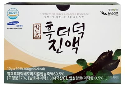 GAGOPA Fermented Black Deodeok Essence Korean Deodeok Herb Black Deodeok Pear balloon flower Korean production Pear, fermented black deodeok, bellflower root