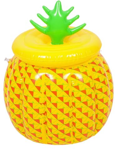 MAGICLULU Aufblasbarer Ananas-eiskübel Pool-kübel Aus PVC Tragbar Für Partys Kältebeständiger Eimer Für Getränke