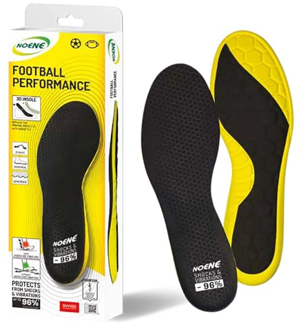 NOENE Football Performance - Inserto sportivo per ammortizzazione, supporto, comfort (45-47)