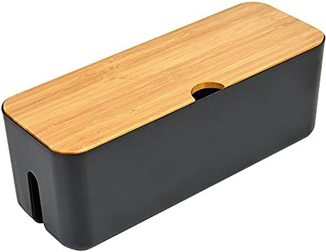 NOALED Kabel-Organizer-Set, Kabel-Organizer, Kabel-Organizer, Steckdosenleiste, Steckdosen-Management-Box für Zuhause und Büro (schwarz)