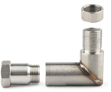 Lambdasonde Regelsonde O2-Sauerstoffsensor-Adapter Edelstahl-Sauerstoffsensor-Adapter-Anschluss Für M18 X 1.5 O2-Sensor-Loch Auto-Modifikationszubehör O2 Lambdasonden