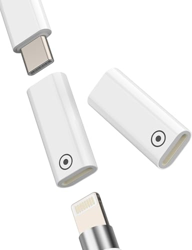 Lot de 2 adaptateurs Lightning femelle vers type C femelle pour Apple Pencil 1 génération USB C Chargeur Accessoires USB-C Connecteur Adapter