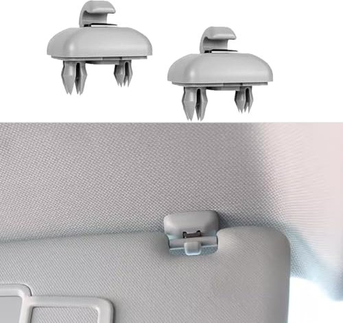 Auto Sun Visor Clip,2pcs Clip Interior de Visera Coche,Parasol Reemplazo Clip,Clip para Visera Coche,Clip de Gancho para Parasol Coche,Soporte para A1 A3 S3 A4 S4 A5 S5 Q3 Q5