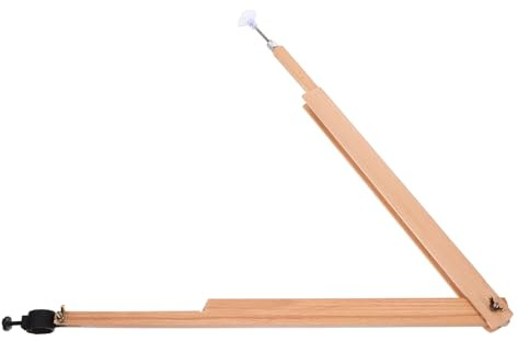 Lurrose Professioneller Holzzirkel Großer Lehrzirkel aus Buchenholz Präziser Zeichenkompass bis 120cm Radius mit Stifthalter für Schulunterricht