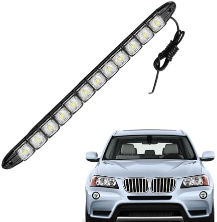 Generico Luci di marcia per auto, luci diurne a LED flessibili | Striscia luminosa a LED per auto