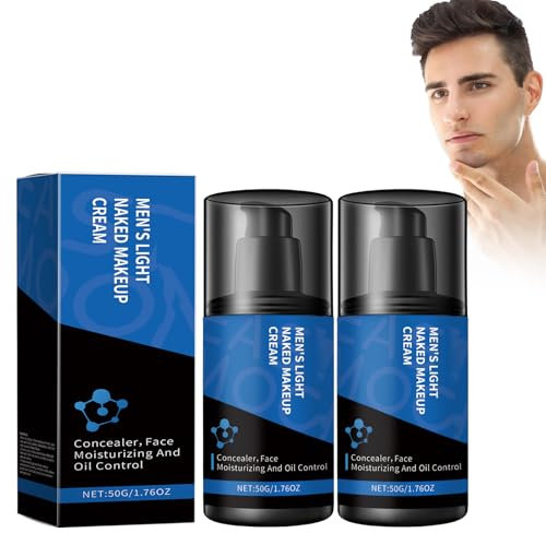 Crème Hydratante Pour Le Visage Des Hommes, Crème De Maquillage Pour Hommes Crème Paresseuse Pour L'uniformisation Du Teint Crème Hydratante Correctrice Longue Durée Rafraîchissante Et Non-collante