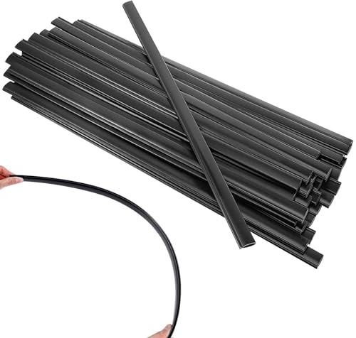 Tiras de borde para láminas de piscina – Clips de superposición para láminas de piscina sobre el suelo | Reemplazo negro para clips de banda de borde para piscinas redondas ovaladas accesorios
