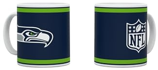 Seattle Seahawks NFL amerikansk fotboll – kopp kaffemugg Kickoff – matt design för säsongen 2024/2025 – 330 ml – keramik