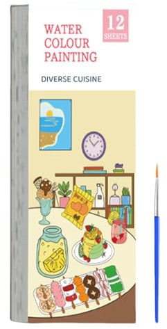 Bloc aquarelle - Marque-page de poche avec peinture aquarelle