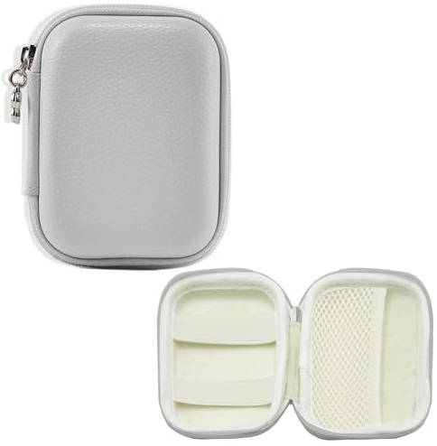 Funda compacta para cámara digital, compatible con CAMKORY, Kodak PIXPRO FZ45, Lecran, VAHOIALD, Canon IXUS 285 HS, Umipyiza, YLSHGXFC, AOREGRE, Duluvulu, funda protectora para viajes y (Gray)