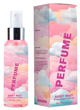 guimauve, brume corporelle en spray, doux longue durée, 100 ml romantique sur les femmes, idéal pour un usage quotidien, rendez-vous galant, mariage, soirée