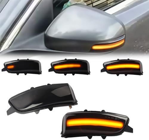 Fouedy LED dynamisk blinkers sidospegel sekventiell blinker indikatorlampa för Volvo C30 S80 2007-2013 S40 V50 2007-2012 S60 C70 V40 V70