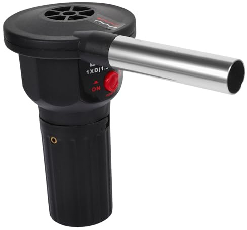 Yardenfun Ventilador Soplador Portátil para Barbacoa con Agarre Ergonómico Encendido Rápido para Camping al Aire y Picnic Herramienta Ligera para Iniciar Fuego Parrillas y Ahumadores
