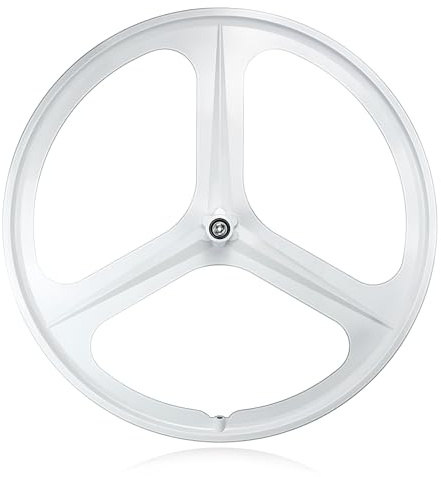 SXSHEYS 700C Fixed Gear Fahrrad-Laufradsatz, Mag-Felgen, V-Bremse vorne/hinten, 100/120 mm Felgenbreite, 3 Speichen, 27 mm Speichenbreite