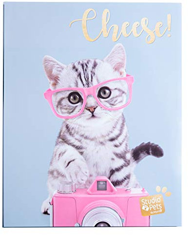 Grupo Erik Álbum fotos 13x20 - Álbum Studio Pets Cat Tabby 48 bolsillos, Producto con licencia oficial