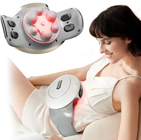 Appareil de Massage Abdominal Électrique - Massage Abdomen pour Favorise la Digestion - Massage de Cellulite pour un Ventre Plus Plat - Soulage les Ballonnements, la Constipation et les Douleurs