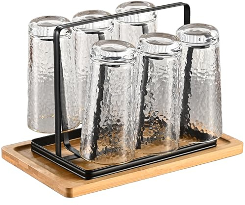 HUSOUE Abtropfgestell Flaschen，Flaschenhalter Abtropfständer Trockenständer Abtropfen Flaschen Halter Soda Streaming für Tassen Kaffeebecher
