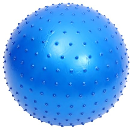 Beaupretty Massageball Yoga Fitnessball mit Noppen Tragbarer Trainingsball für Muskelregeneration Schwangerschafts Workout und rutschfest Stabil Vielseitig Einsetzbar