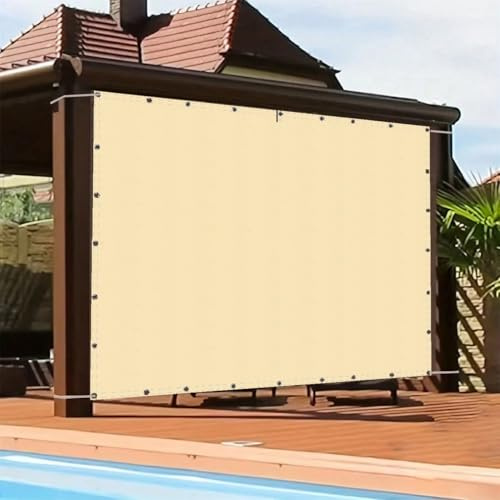 AJALGZ Ombreggiante a Vela Da Sole per Esterno 4x6m Impermeabile Protezione Raggi UV 95% Tenda Ombreggiante Esterno Adatta per Giardini, Piscine, Esterno, Terrazzo- Giallo chiaro