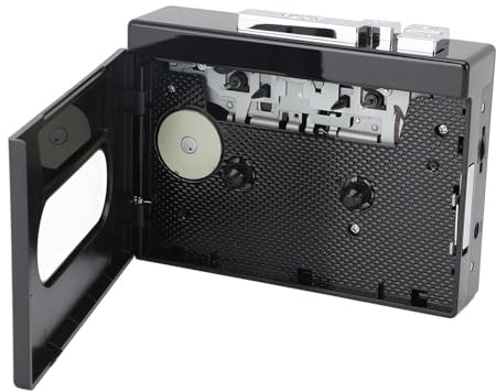 Annadue Kassettbandspelare, Bluetooth 5.0 Bärbar Bandspelare med FM-radio, Stereoljud Vintage, 3,5 Mm Jack-bandspelare för Musik Röstinspelning Hörlurar
