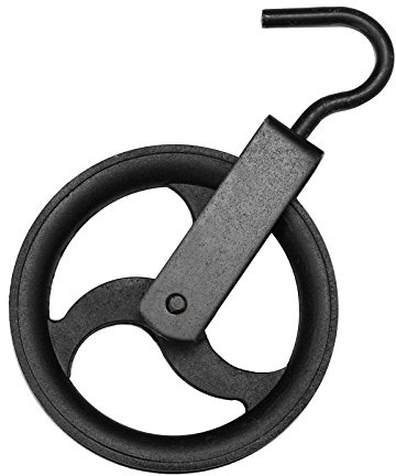 Umlenkrolle Seilrolle Heberolle Baurolle Bauaufzug Flaschenzug Vogelrolle Haken (180mm)