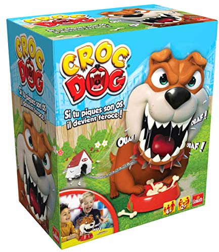 Goliath - CROC DOG - Jeux de Société pour Enfants dès 4 Ans - Piquez les Os du Croc Dog Avant qu'Il ne se Réveille - Jeu de Rapidité et d'Adresse - Jouez en Famille ou entre Amis - De 2 à 4 joueurs