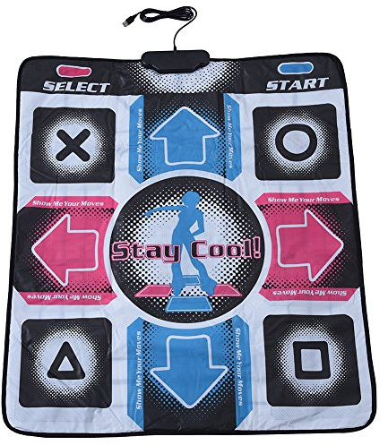 Tosuny Tanzunterlage rutschfeste verschleißfeste Tanzschritt Tanzmatte Dance Pad mit USB für PC