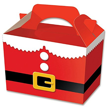Diamante Crafts 50 x Santa Suit Party Lunch Boxes