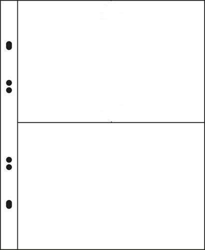 50 Postkarten-Hüllen Ansichtskartenhüllen Fotohüllen A5 2er teilung je 108 x 150 mm