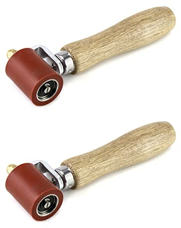 QWORK Seam Roller, 40mm Silicone Seam Roller Wallpaper Seam Roller Smoothing Seam Roller Tool for PVC/TPO/EPDM Single Ply Roofing Tape