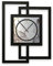 Kreative Feder Designer-Wanduhr in modernem Metallic-Look ohne Tickgeräusche (Abstract Water, leises Funkuhrwerk)