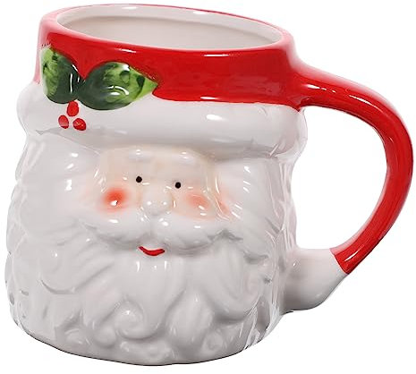 Abaodam Isolierte Tassen Neuartiges Weihnachtsthema Keramik-kaffeetasse für Das Homeoffice Wasserbecher Trinkgeschirr