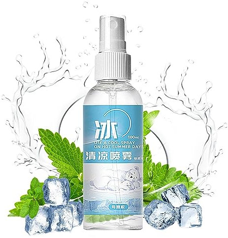 Luckxing Spray Cool-Down – fine 100 ml Spray refrigerante Corpo – Raffreddamento e Sicuro, Raffreddamento istantaneo, Portatile per Studenti, attività all'aperto, Ragazzi e Ragazze