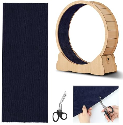 Selbstklebend Kratzbretter Dunkelblau - Katzen Kratzteppich Kratzmatte Wand Teppich Kratzbrett Kratzwand (200cm x 40cm / 78.7 x 15.7 Zoll)