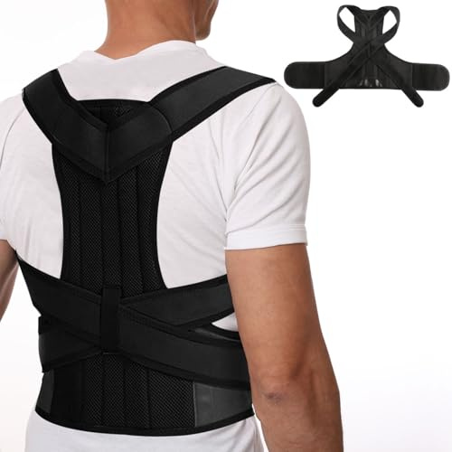 SOSHIEE Rücken Geradehalter Damen- Haltungskorrektur Herren- Rückenstütze Verstellbare Rückenstütze Damen für Korrektur von Rundrücken Verbesserung der Sitzhaltung (XL)
