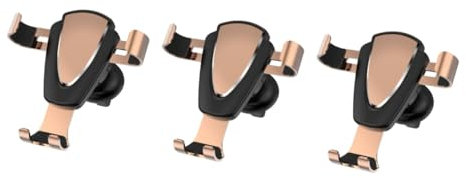 HOMSFOU 3stücke Car Air Vent Handyhalterung Mit Gravitation Metall Smartphone Ständer Für Auto Geeignet Für Geräte Sicherer Halt Und Einfache Montage