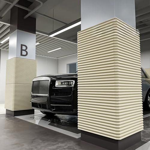 Protezione Muro Paracolpi Garage, Gommapiuma Adesiva, Ispessita Paracolpi Portiere Auto, Ammortizzanti Proteggi Portiera per Porte Auto, Garage e Carport, Paraurti Garage da Muro(Giallo,200 cm x 20 cm