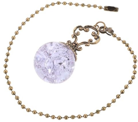 Housoutil Vintage Bronze Chain Ceiling Fan Pull Chain Replacement for Bathroom Bedroom Use