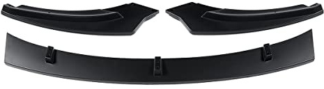 Pexorin Kits de carrocería de Barbilla, alerón de Parachoques Delantero con Aspecto Negro, complemento Divisor, for VW, Golf MK5 GTI 2003-2008 Alerón Delantero para Coche
