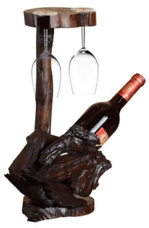 ADERFETBI Range Bouteille Boîte de Rangement de vin rétro en Bois, casier à vin, décoration de Cuisine, Restaurant, casier à vin, Armoire de comptoir, Cave à vin Porte Bouteille